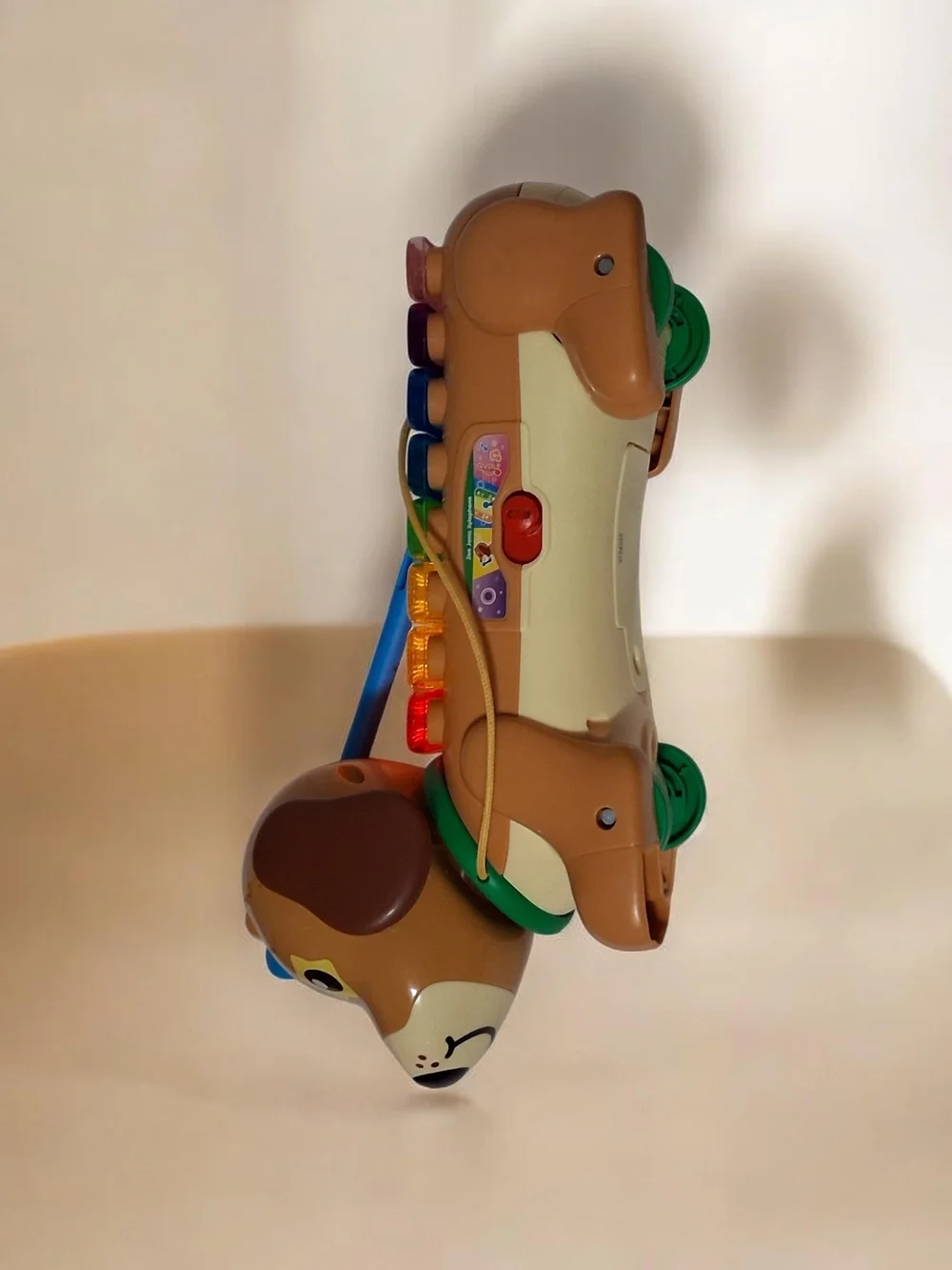 Colorful Kids Xylophone Toy with Mallet - Brown Body, Multicolor Keys